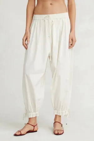 BALLOON POPLIN PANT EGGSHE