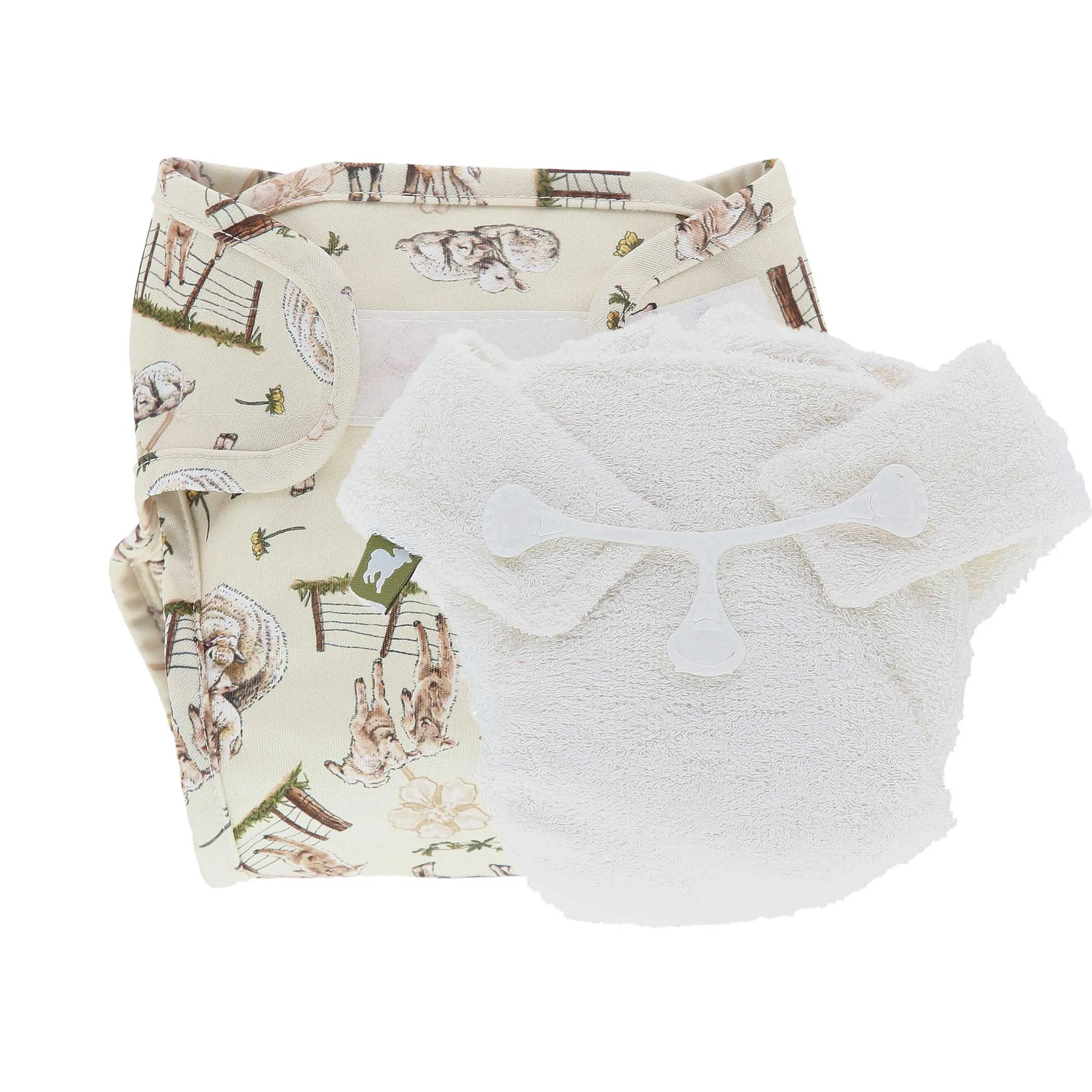 Bamboo (No Velcro) Nappy and Wrap Trial Bundle