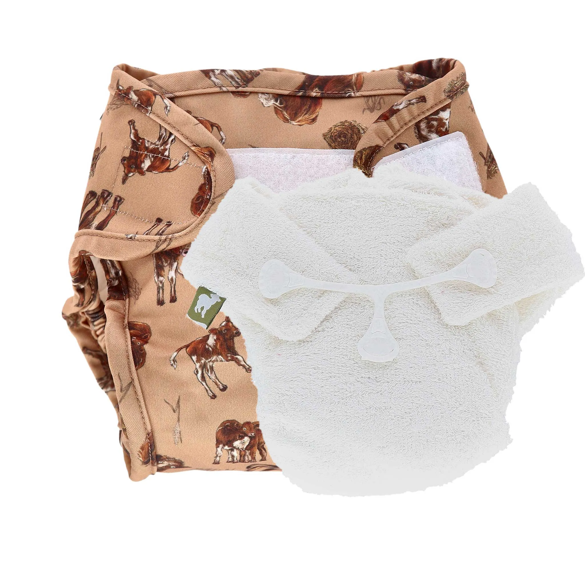Bamboo (No Velcro) Nappy and Wrap Trial Bundle