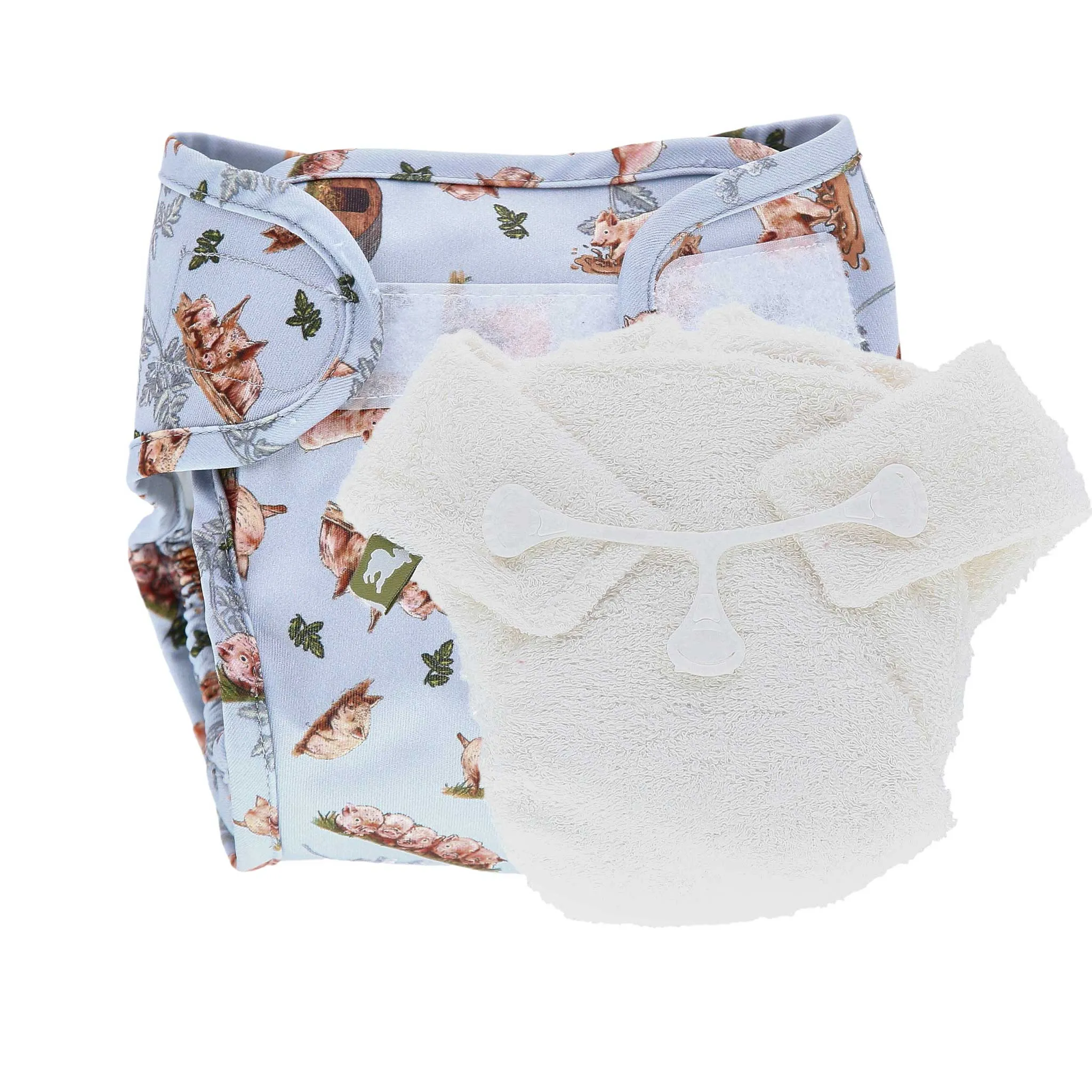 Bamboo (No Velcro) Nappy and Wrap Trial Bundle