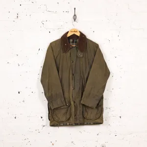 Barbour Beaufort Wax Jacket Coat - Green - S