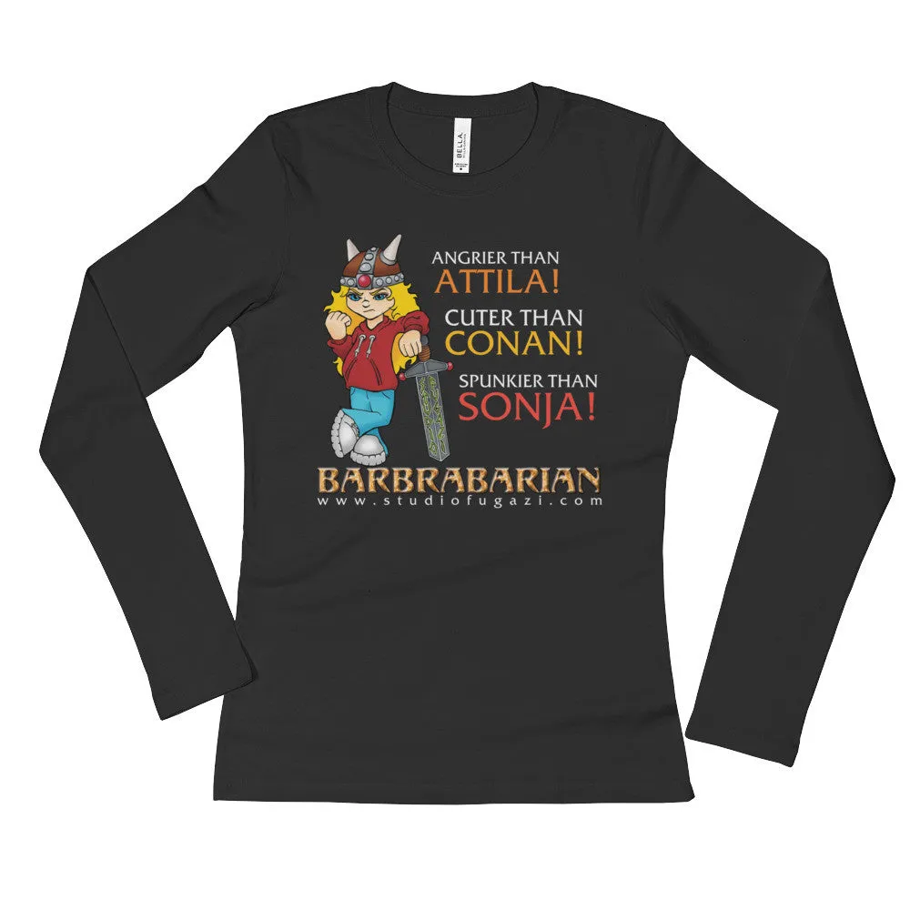 Barbrabarian Fitted Long Sleeve T-Shirt