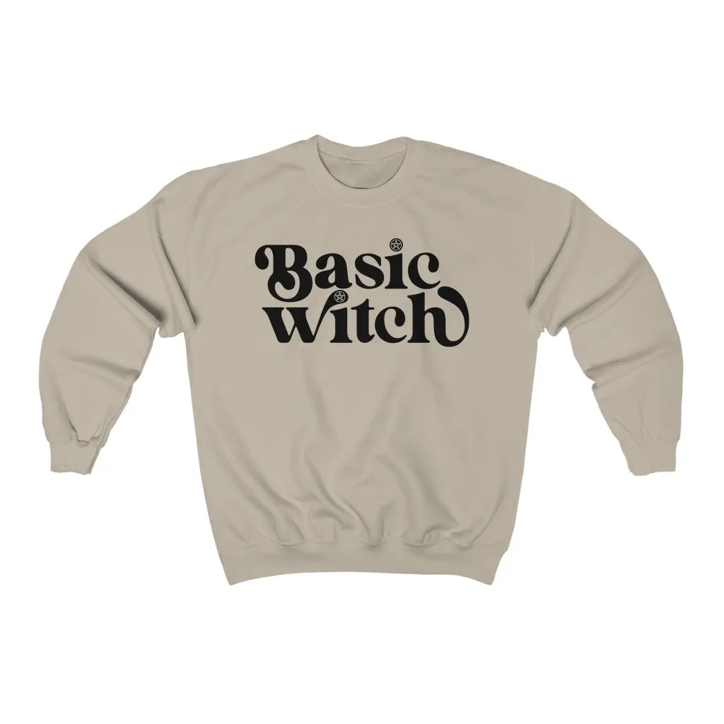 Basic Witch Sweatshirt | Unisex Long Sleeve Warm Shirt Mens Womens