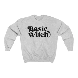 Basic Witch Sweatshirt | Unisex Long Sleeve Warm Shirt Mens Womens