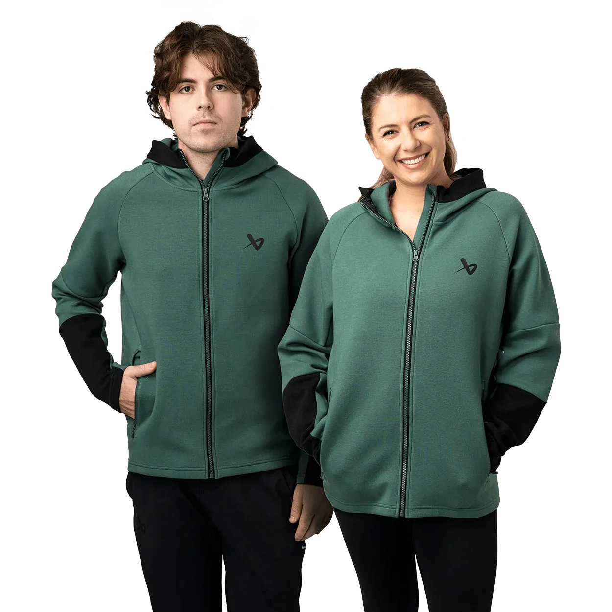 Bauer FLC Colour Block Full Zip - Green
