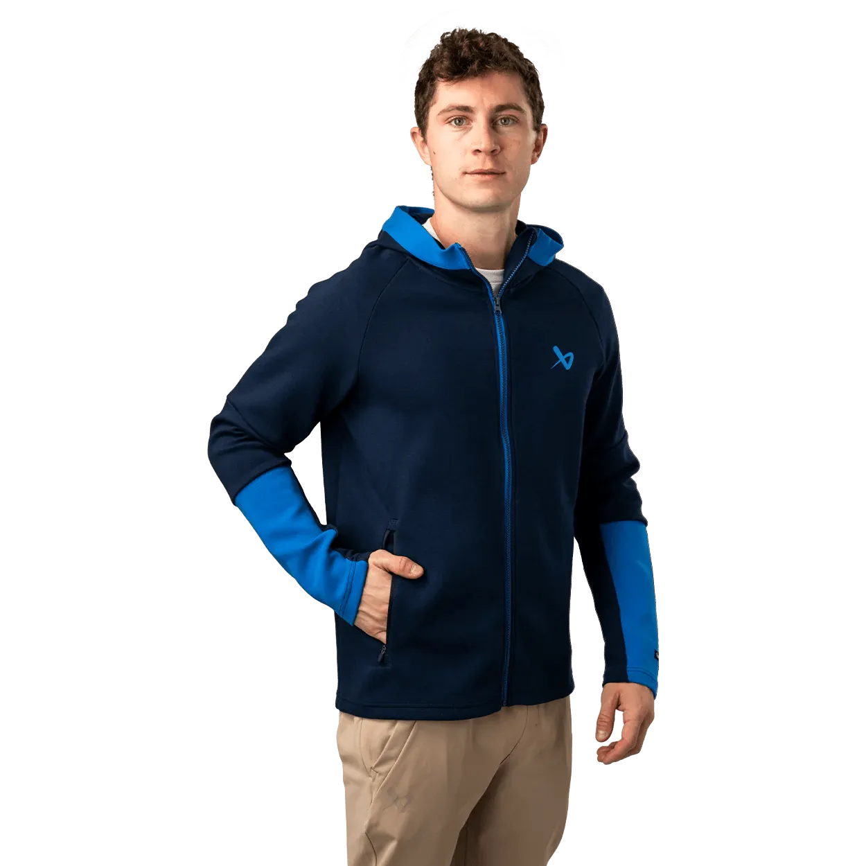Bauer FLC Colour Block Full Zip - Navy