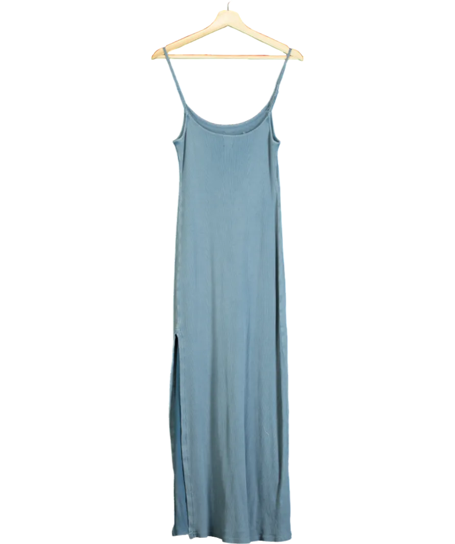 BDG Blue Taylor Ribbed Maxi Dress UK M