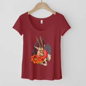 Beautiful Antelope - Women’s Flex Scoop Neck Tee