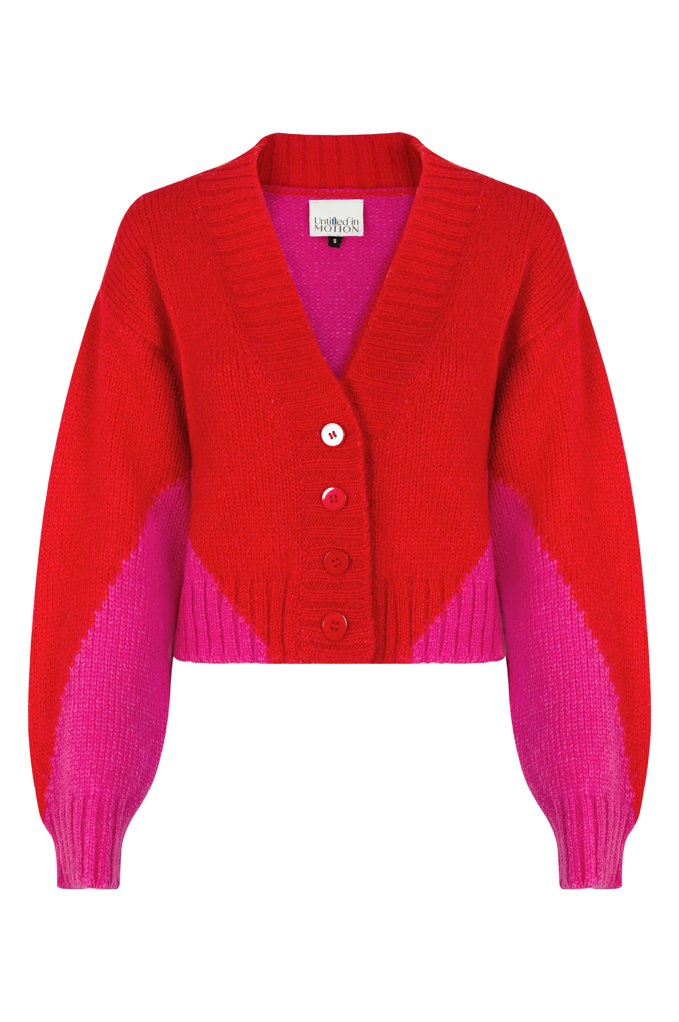 Belan Cardigan - Red/Fuchsia