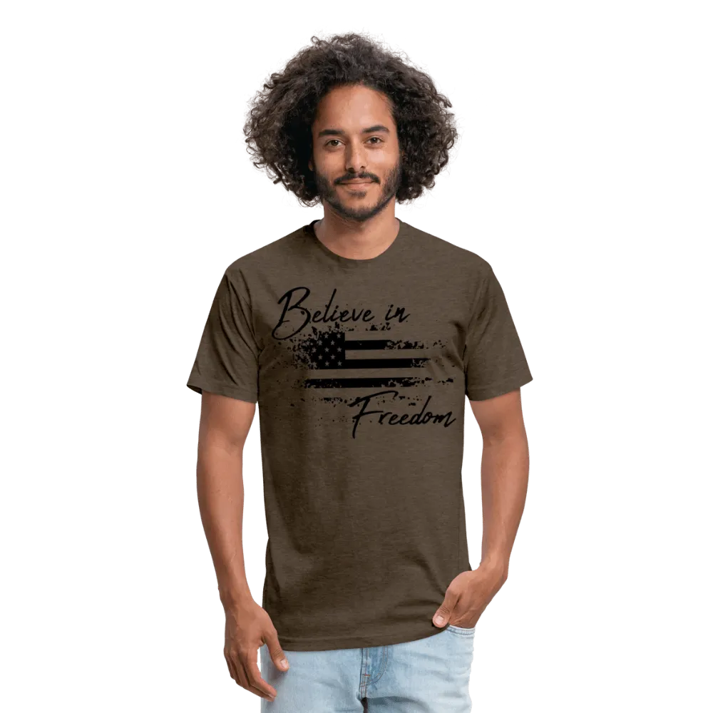 Believe in Freedom Fitted Cotton/Poly T-Shirt