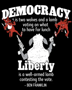 Ben Franklin on Democracy - Men's Edition