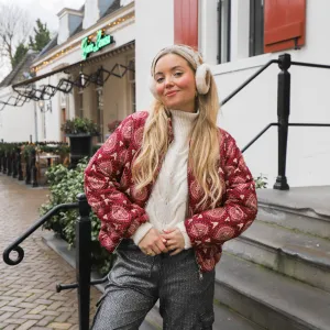 Biba bomber jack burgundy