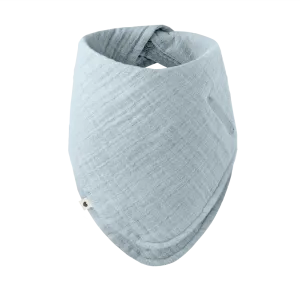 BIBS Organic Muslin Cotton Bandana Bib - Baby Blue