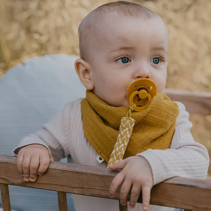 BIBS Organic Muslin Cotton Bandana Bib - Mustard