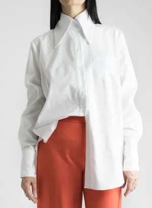 Big Collar Shirt - White