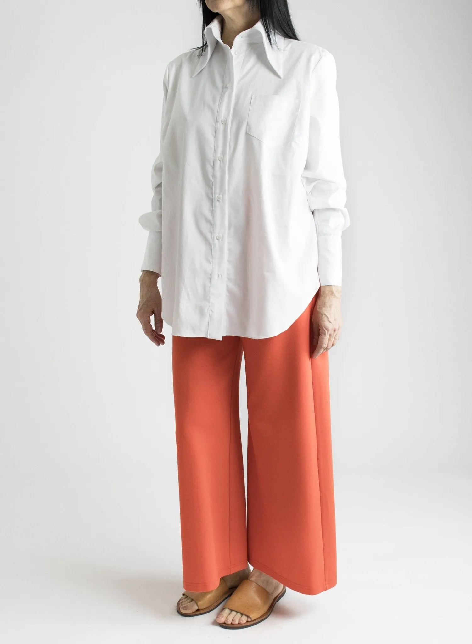 Big Collar Shirt - White