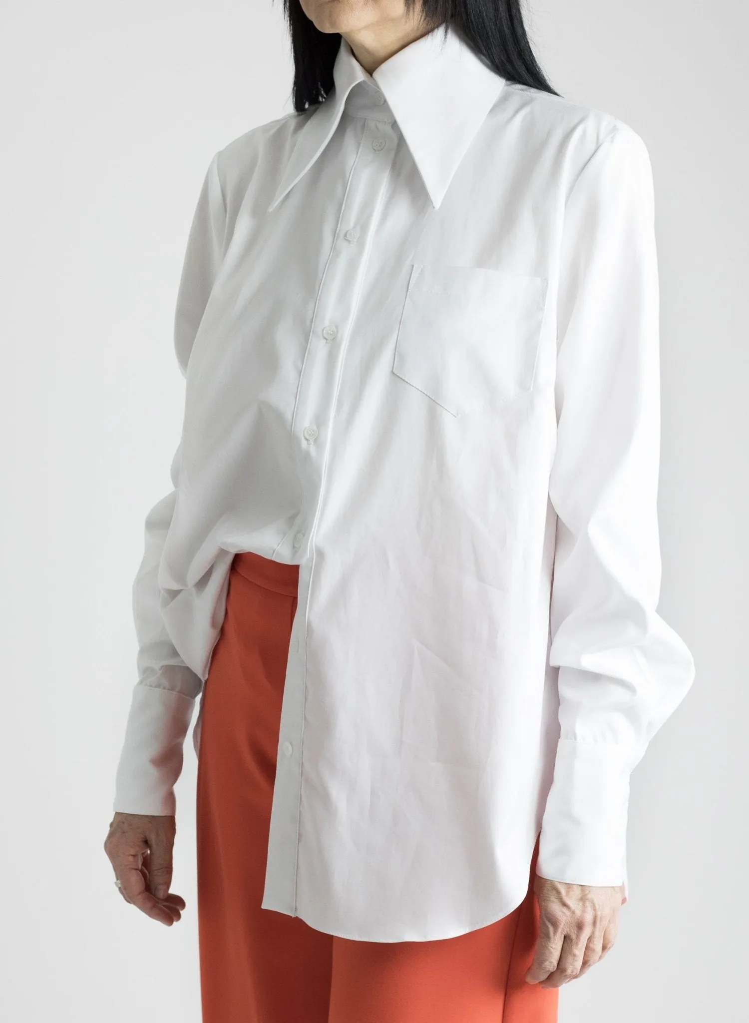 Big Collar Shirt - White