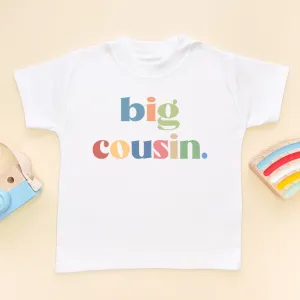 Big Cousin Boy Rainbow Colours Toddler & Kids T Shirt