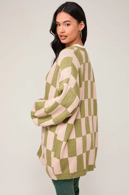 Big Mario's Check Sweater