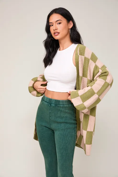 Big Mario's Check Sweater