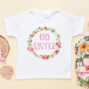 Big Sister Wreath Toddler & Kids T Shirt