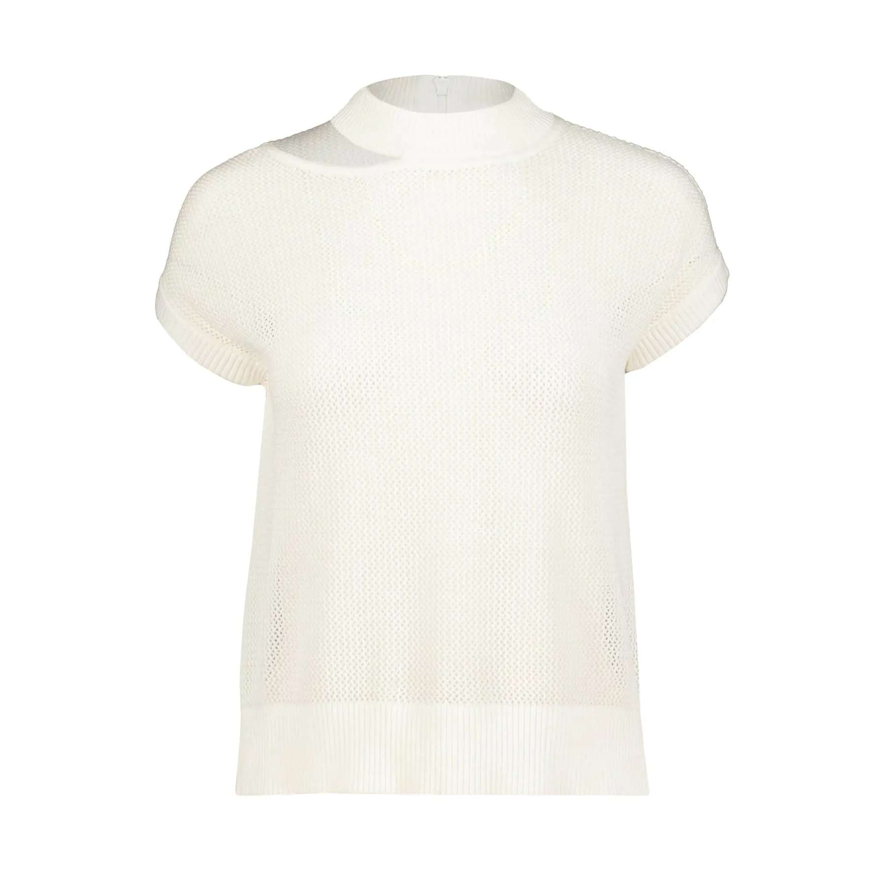 Bishop   Young Alexis Cut Out Sweater - Ivory