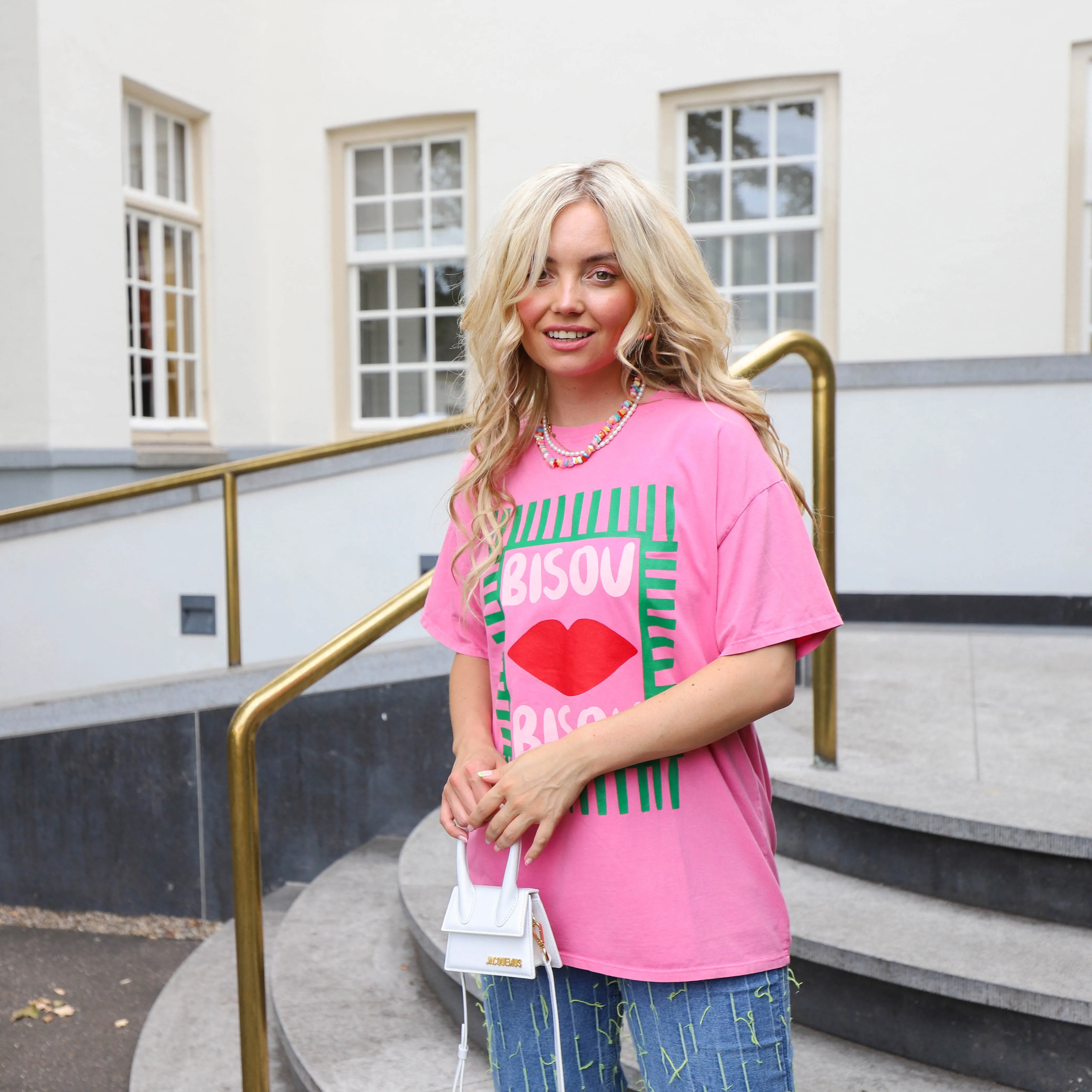 Bisou tee roze