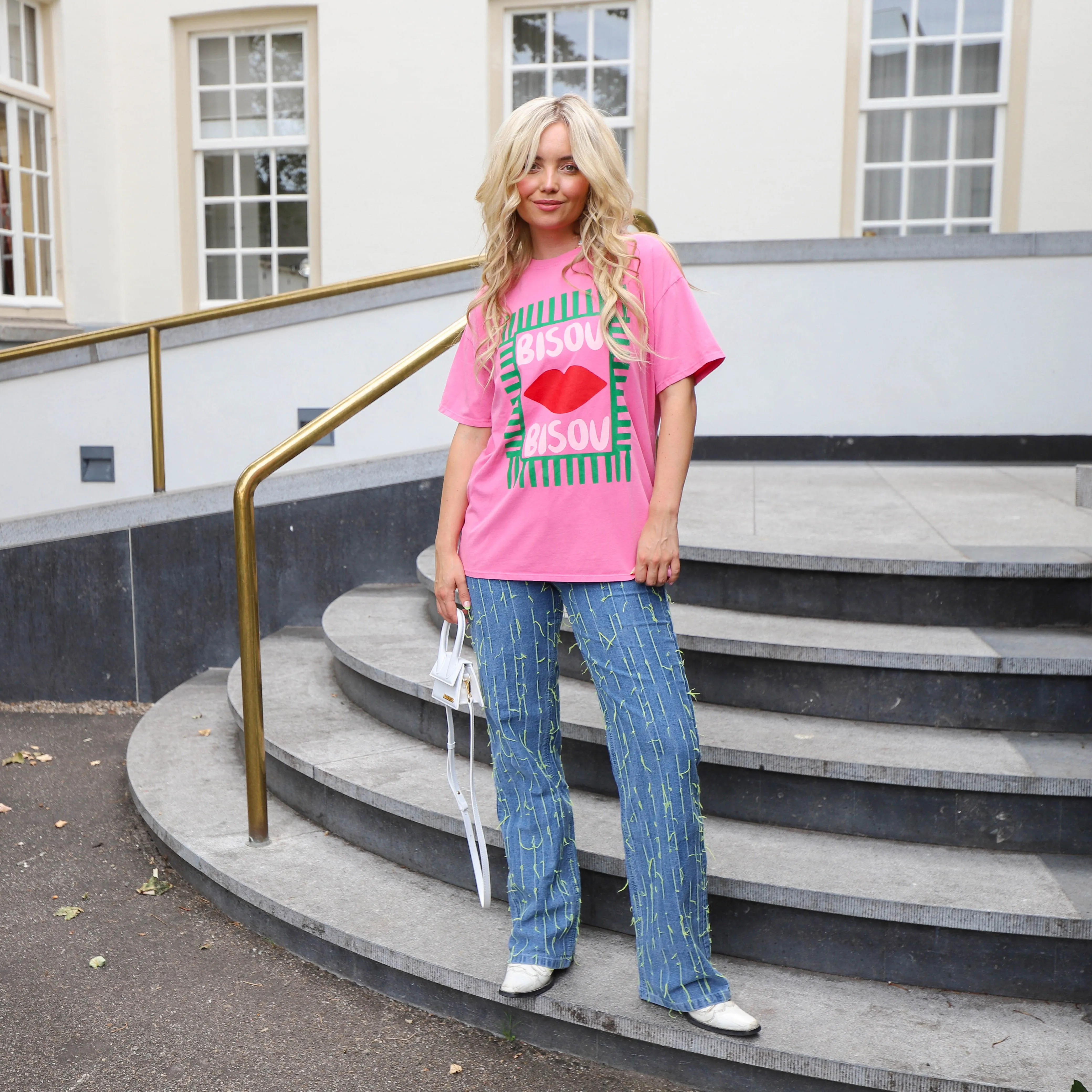 Bisou tee roze