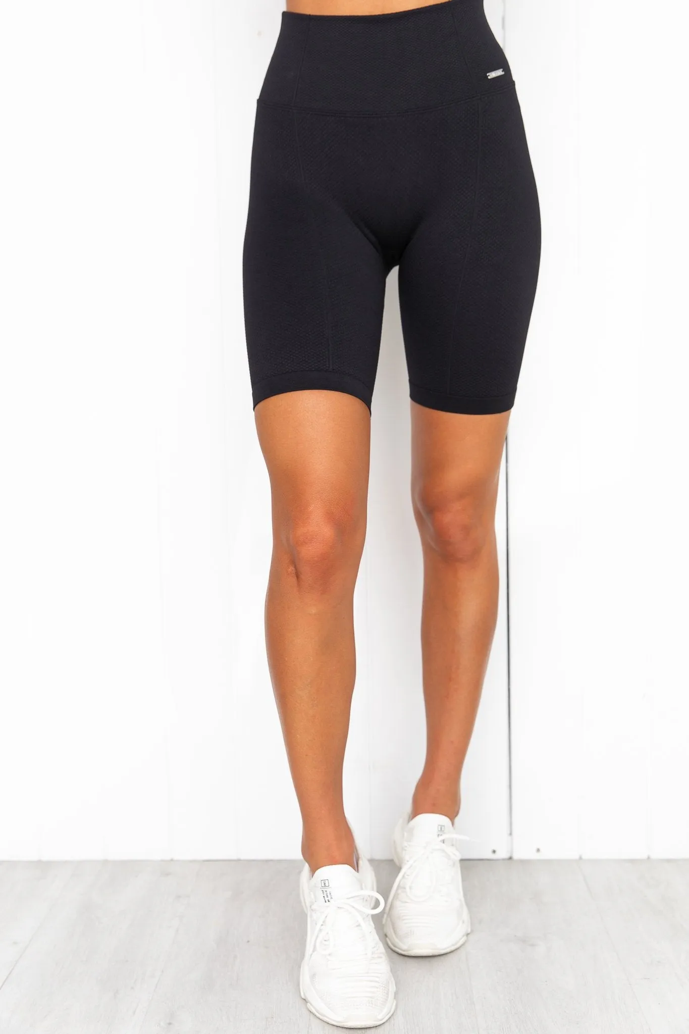 Black Luxe Seamless Bike Shorts