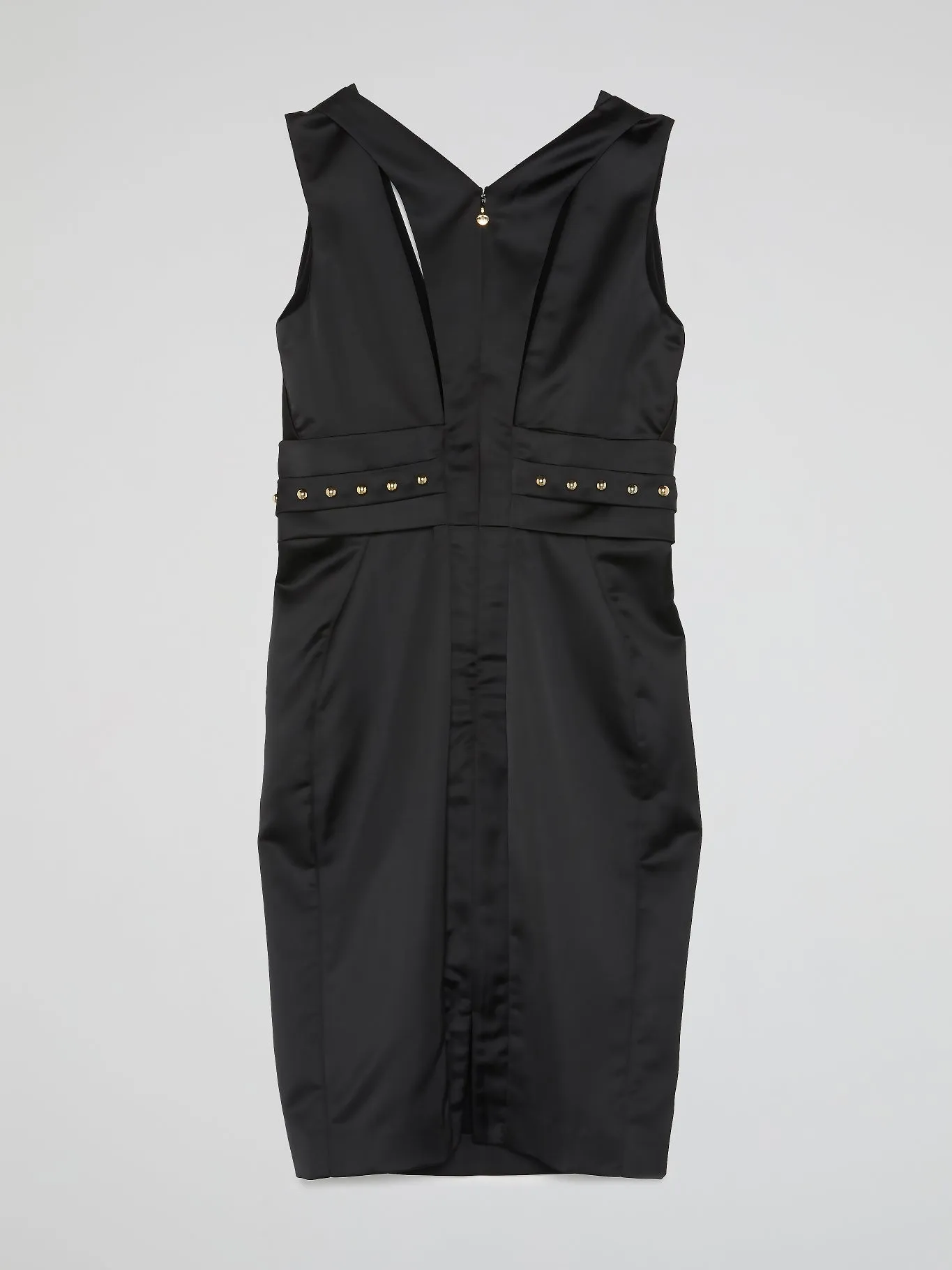 Black Plunge Mini Dress
