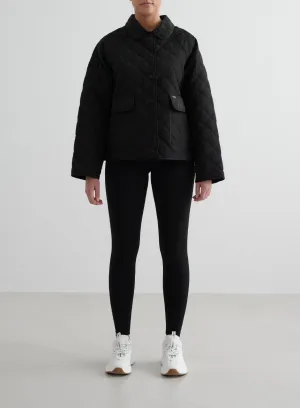 Black Quilted Femme Jacket