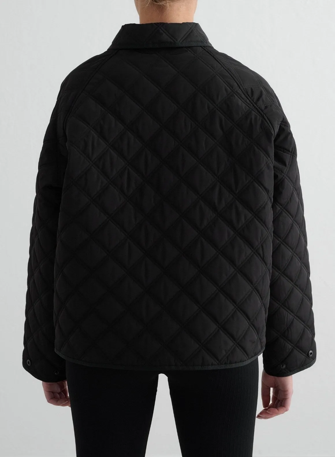 Black Quilted Femme Jacket