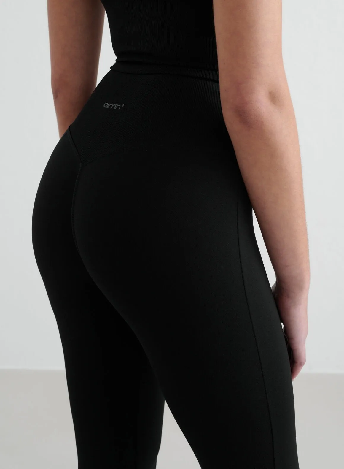 Black Shape Seamless Flare Tights