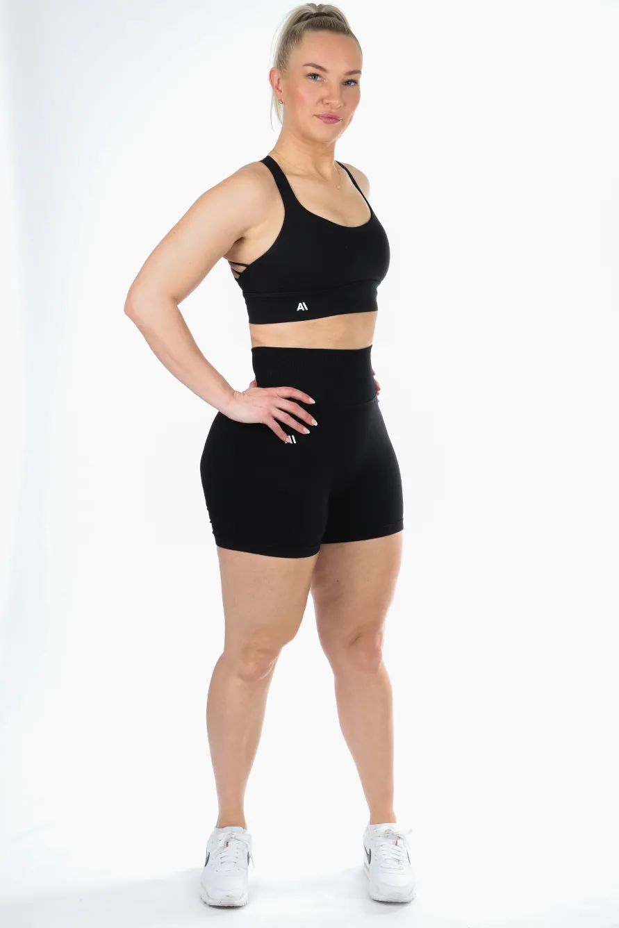 Blair Scrunch Bum Shorts Black