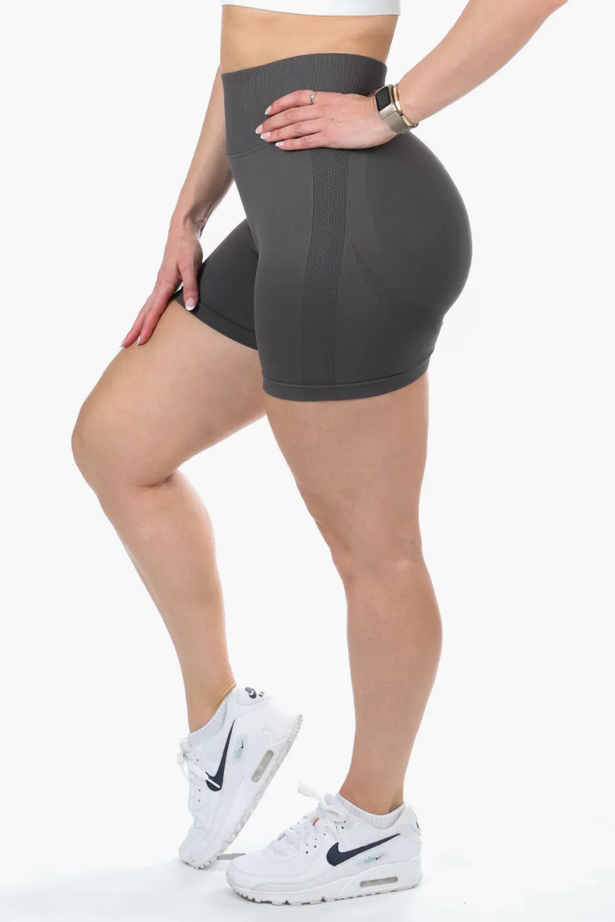 Blair Scrunch Bum Shorts Dark Grey
