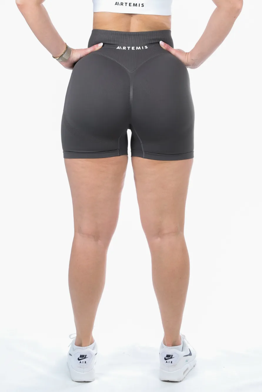 Blair Scrunch Bum Shorts Dark Grey