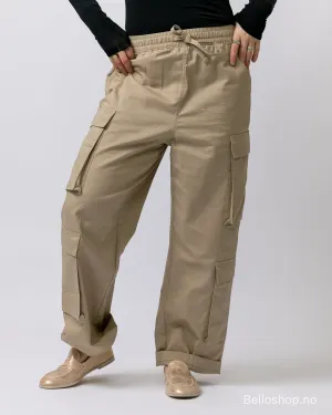 BLANCA CARRIE beige oversized cargobukse