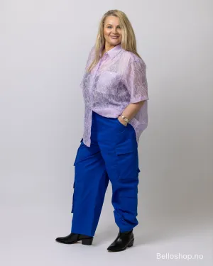 BLANCA STUDIO CARRIE kongeblå oversized cargobukse