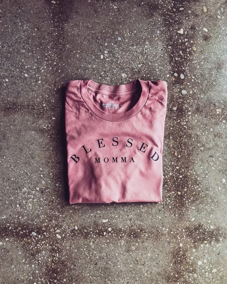 Blessed Momma Adult Box T-Shirt