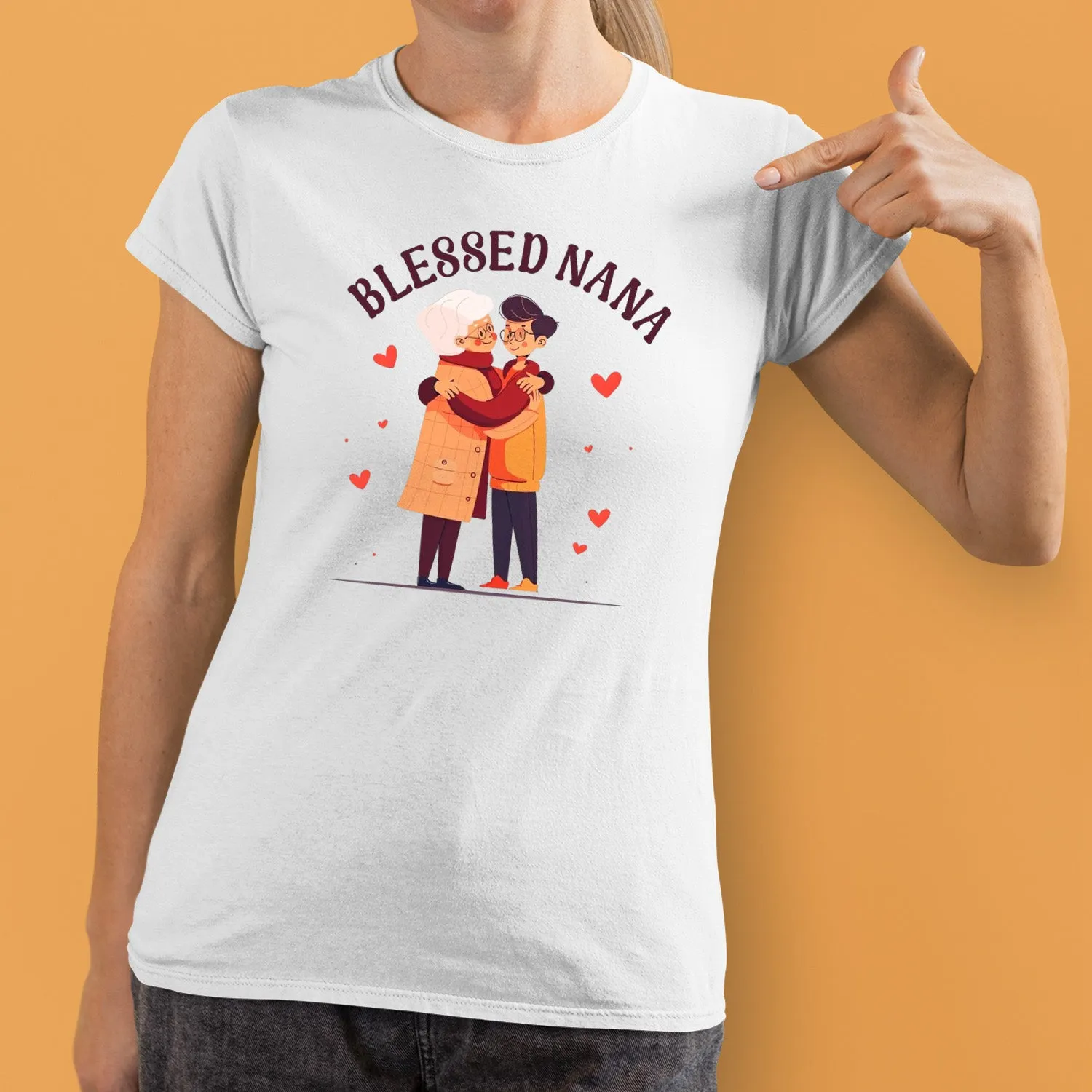 Blessed Nana T-Shirt, Grandma With Son Shirt, Cute Nana Sweatshirt, Grandma Shirt, Grandma Gift, Mother's Day Gift