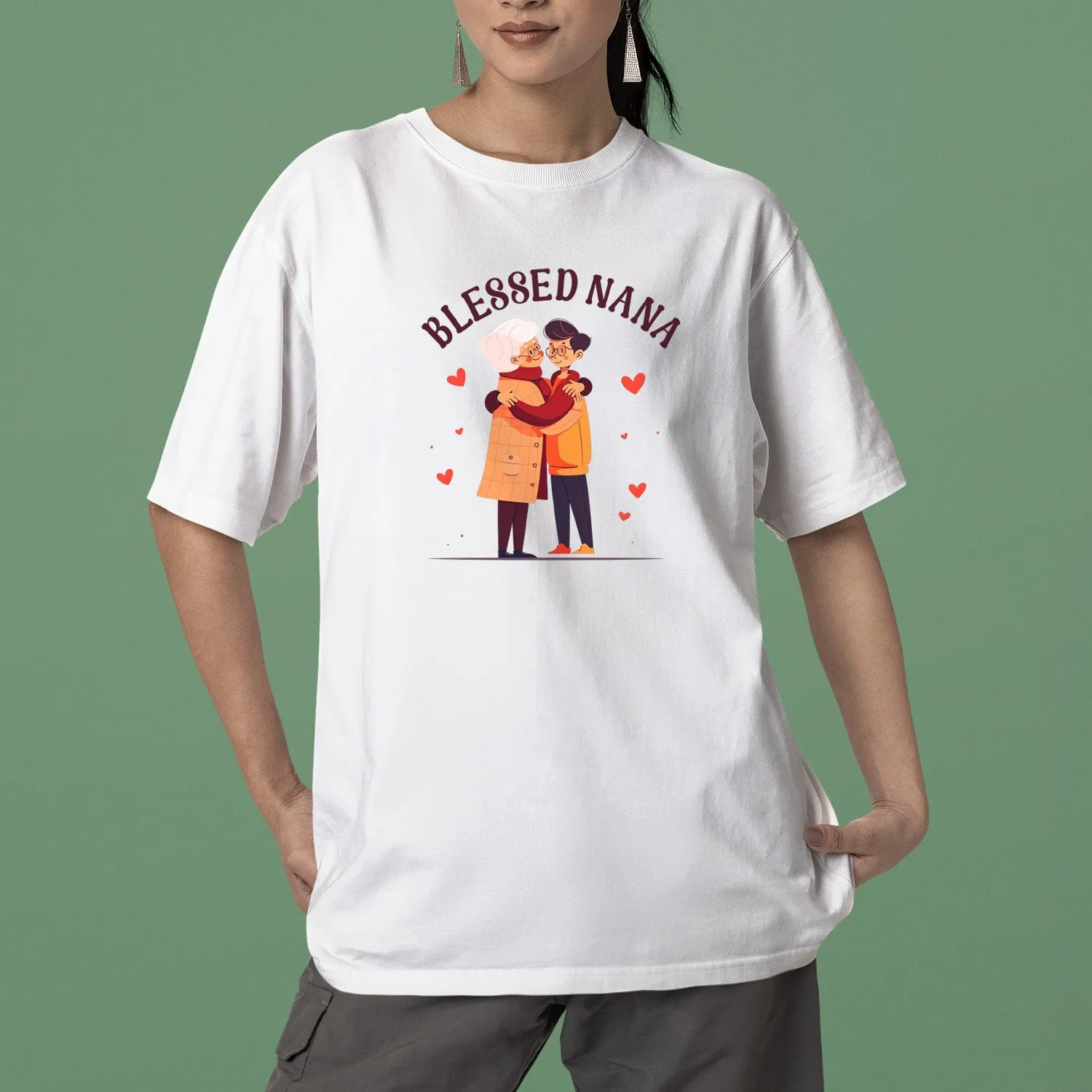 Blessed Nana T-Shirt, Grandma With Son Shirt, Cute Nana Sweatshirt, Grandma Shirt, Grandma Gift, Mother's Day Gift