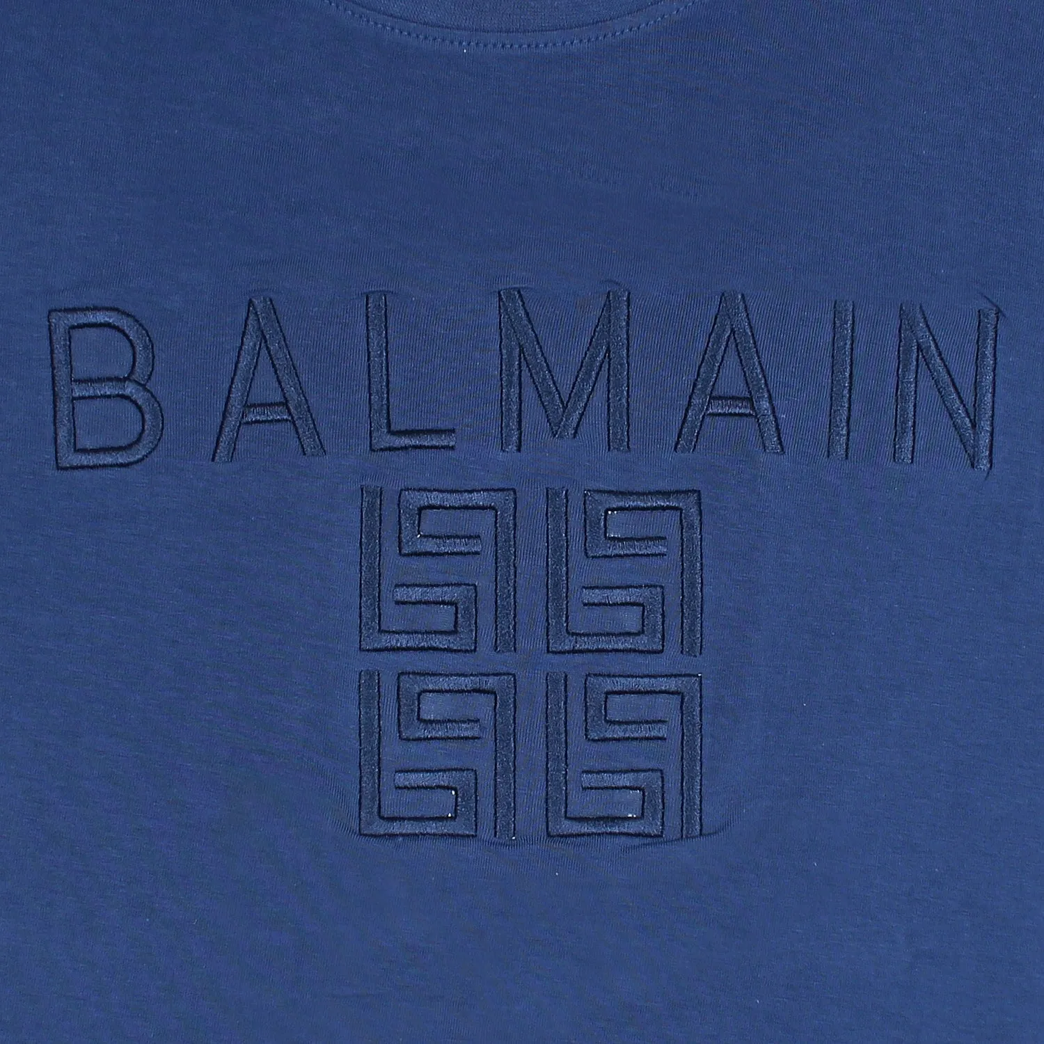 B.L.M.N Blue Embroidered Premium T-Shirt