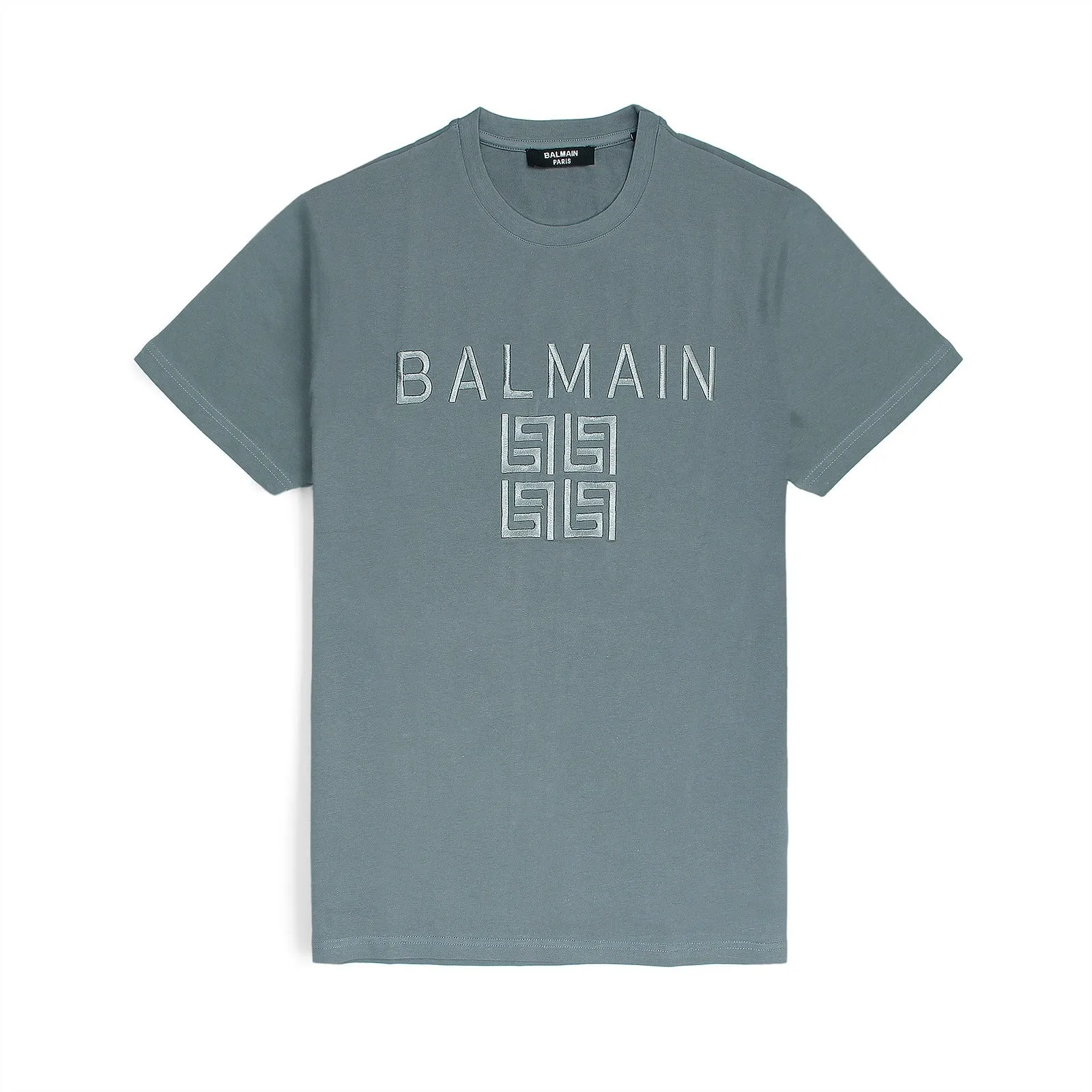 B.L.M.N Grey Embroidered Premium T-Shirt