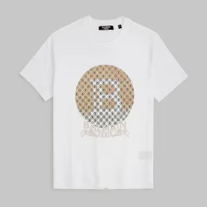 B.L.M.N White FB Premium Printed T-Shirt