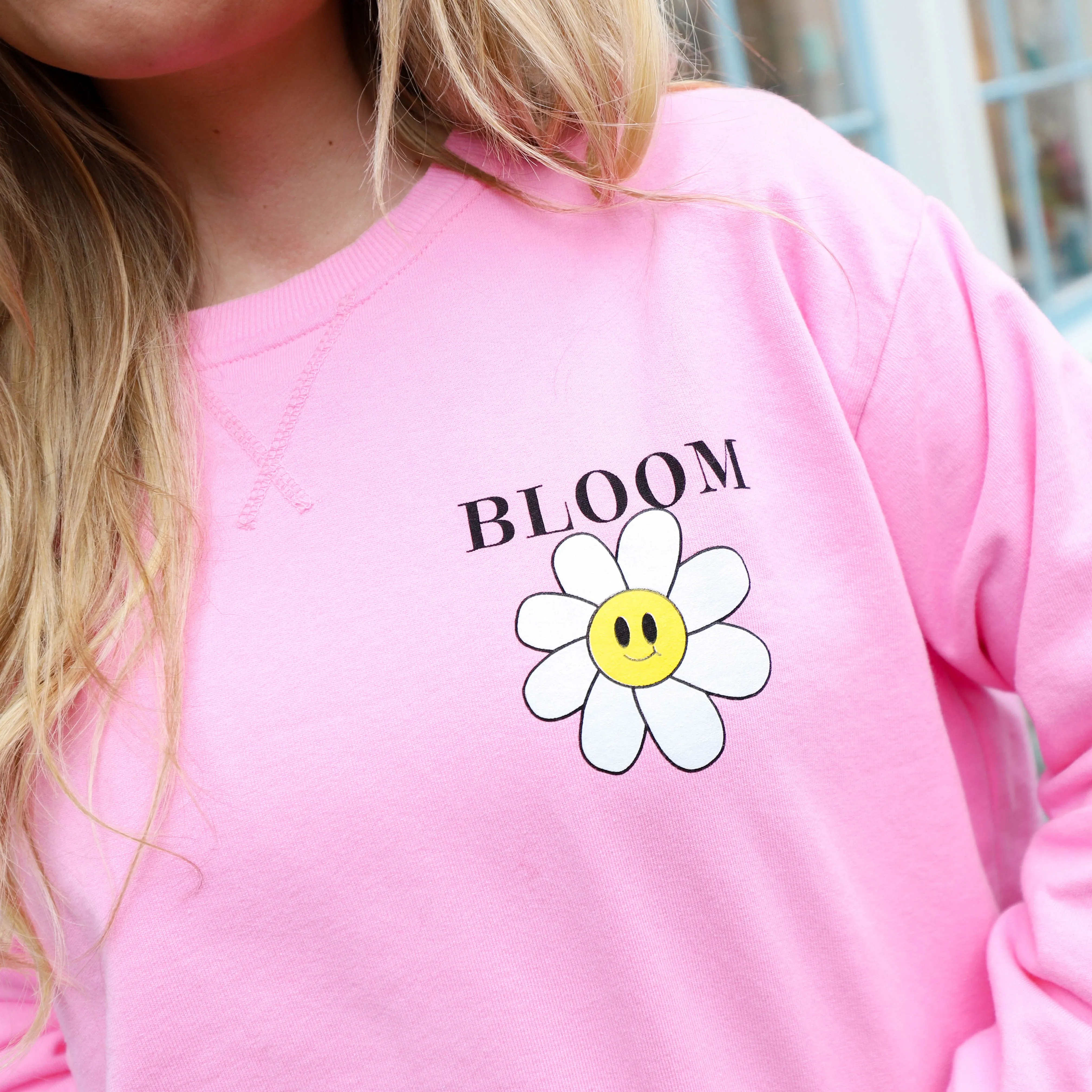 Bloom sweater roze