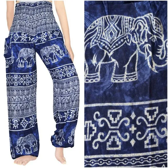 Blue Elephant Pants