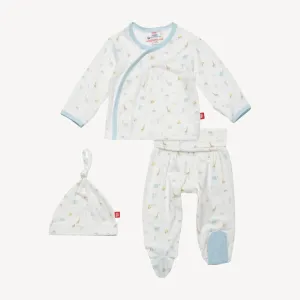 Blue Little Bitty Pretty One Kimono Set