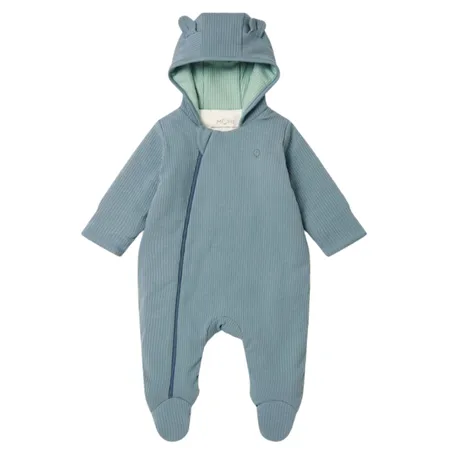 Blue Ribbed Pramsuit