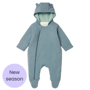 Blue Ribbed Pramsuit