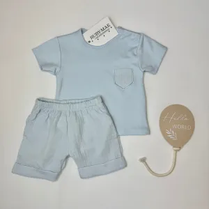 Blue Shorts & T-Shirt Set - Bobby